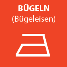 Symbol Bügeln