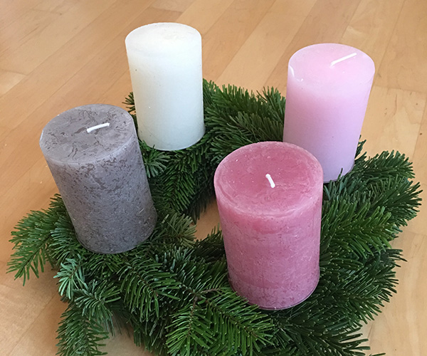 Adventskranz Kerzen