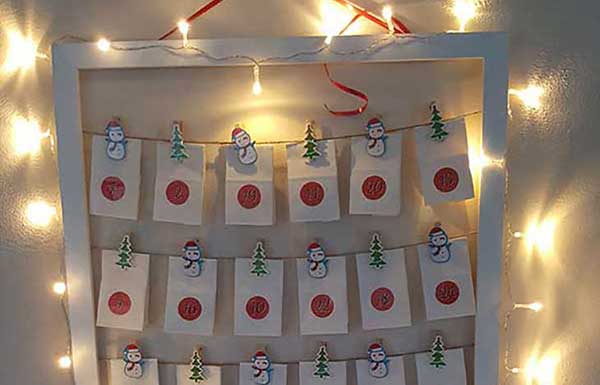 adventskalender memoboard klein