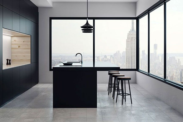 Designboden in der Küche