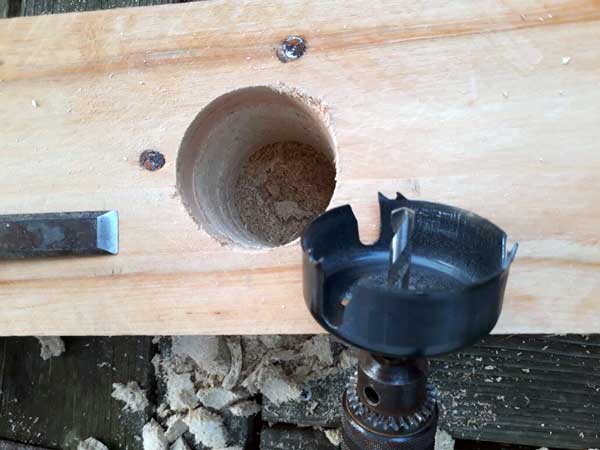 Lampe aus Europalette selber bauen