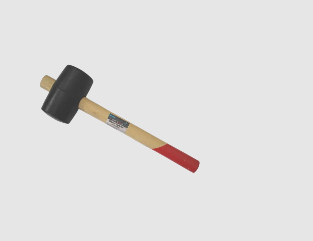 FESTA Profi Gummihammer 3kg - 115mm Kopf, 61cm Stiel Für Schonendes Hämmern