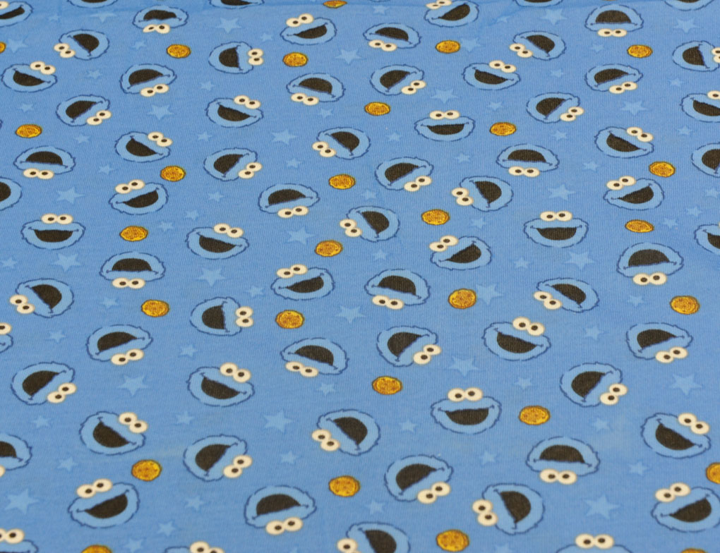 Monster KrÃ¼melmonster Stoff Baumwolle Jersey Stoff Sesamstraße - Main Image