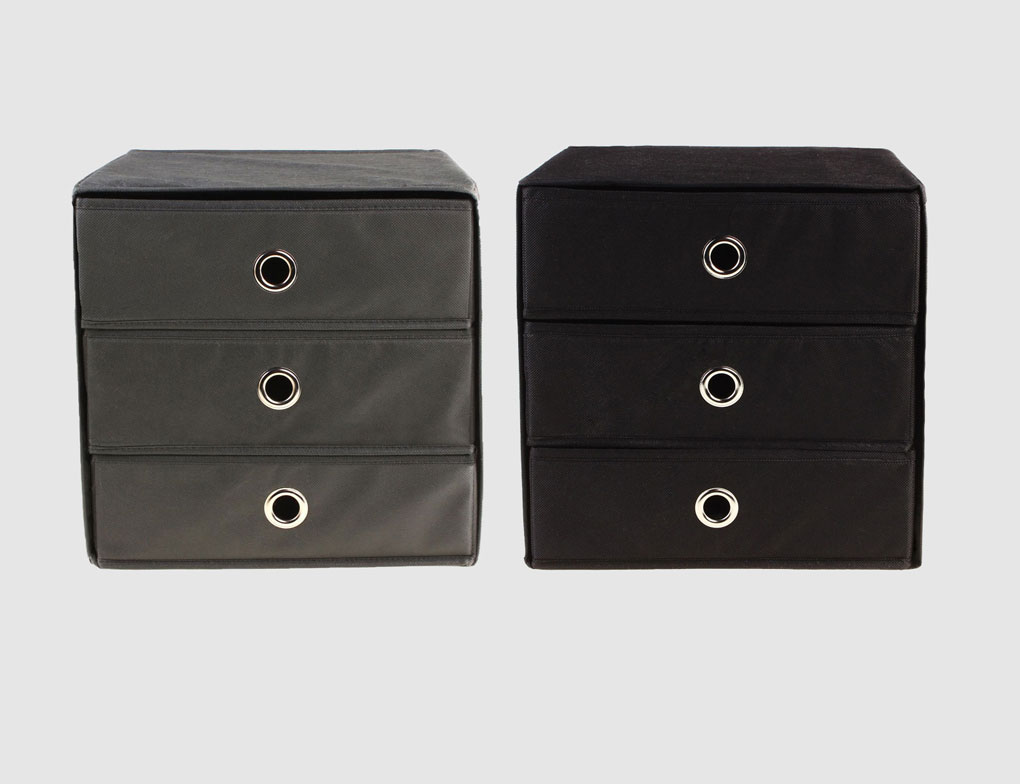 Faltbox mit 3 Schubladen - Aufbewahrungsboxen - Aufbewahren / Sortieren -  Haushalt & Wohnen