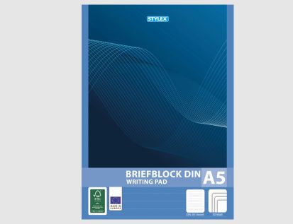 Briefblock liniert