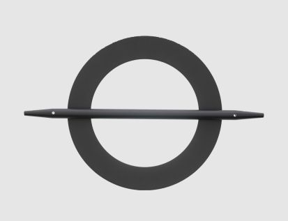 Deko Spange Kreis Schwarz