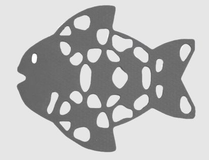 Antislip Fisch 34x20 cm