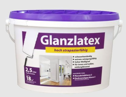 Latexfarbe Weiß hochglanz