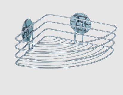WENKO Eckablage Turbo-Loc silber