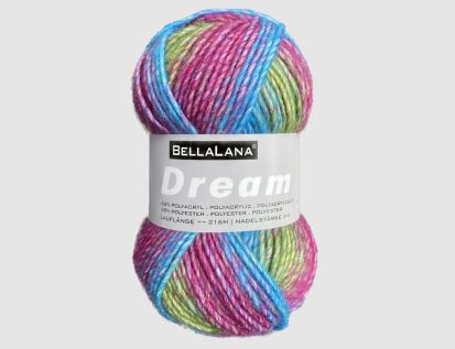 Strickgarn Dream lila gemustert