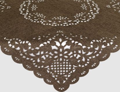 Tischläufer Lasercut braun