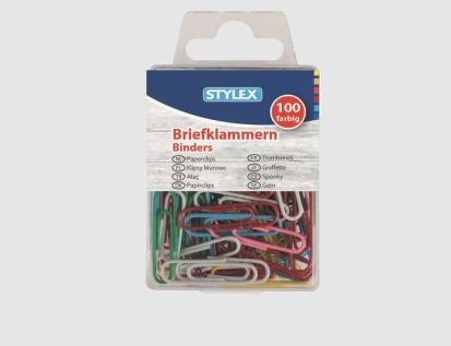 Büroklammern bunt