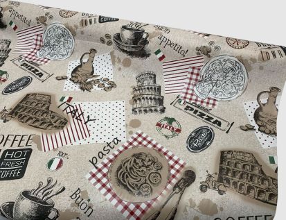 Wachstuch Italia Beige