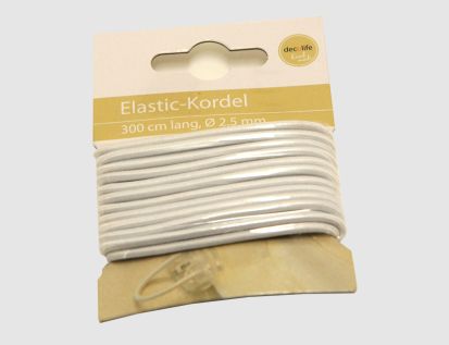 Elastic-Kordel weiß