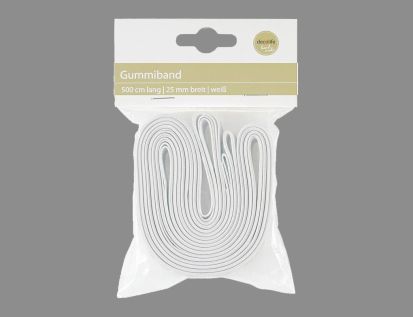 Gummiband weiß