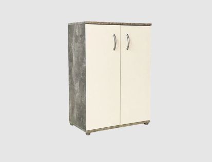 Kommode Knut beton/weiß