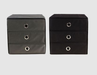 Faltbox mit 3 Schubladen