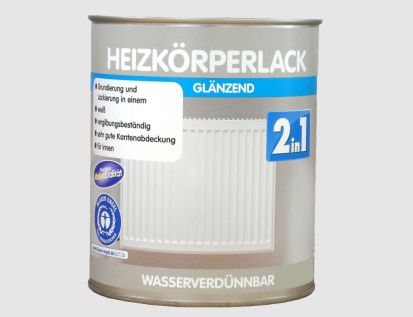 Heizkörperlack 2in1 glänzend Weiß