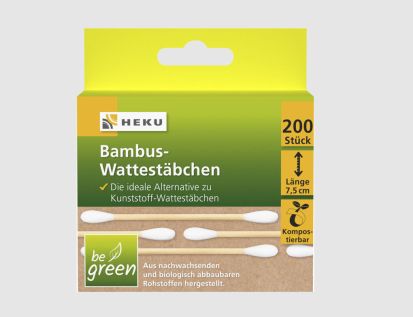 Wattestäbchen aus Bambus