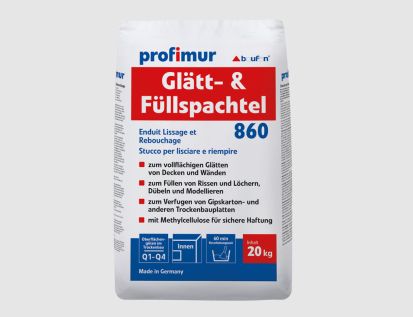 Profimur Glätt- & Füllspachtel