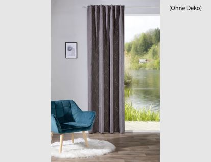 Schlaufenschal Wellen anthrazit