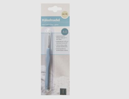 Häkelnadel Grau 4 mm