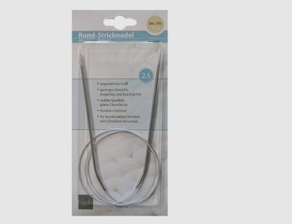 Rundstricknadel Edelstahl 2,5 mm
