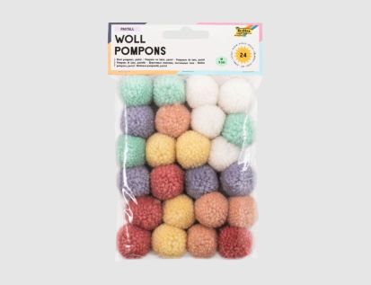 Pompons aus Wolle