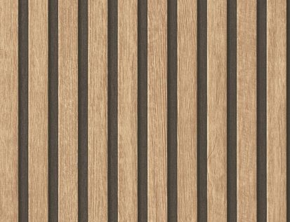 Vliestapete Holz Beige