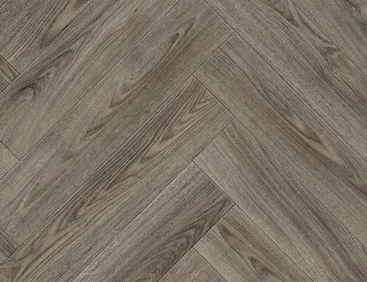 PVC Hermes Fischgrät Wood Braun