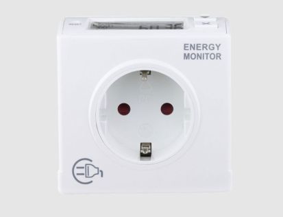 Energiemessgerät Digital Weiß