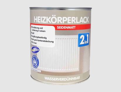 Heizkörperlack 2in1 seidenmatt