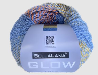 Strickgarn BellaLana Glow Blau