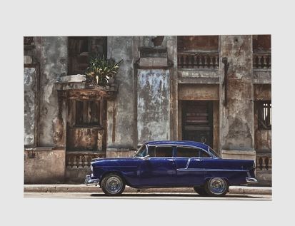 Bild Havanna blaues Auto