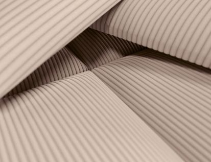 Wandkissen Cord Beige 60x30 cm