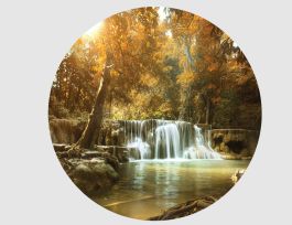 Wandtattoo Flusslauf Rund