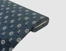 Jerseystoff Acier blau