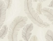 Vliestapete Beige Feder
