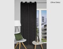 Ösenschal Jacquard Greg schwarz