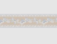 Tapetenborte Vlies Ranke Beige-Grau
