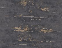 Vliestapete Schwarz Gold