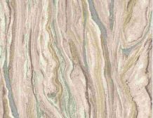 Vliestapete Marmor Braun Gold