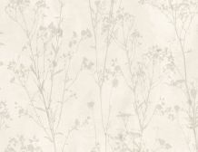 Papiertapete Blume Weiß