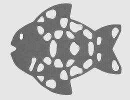 Antislip Fisch 34x20 cm