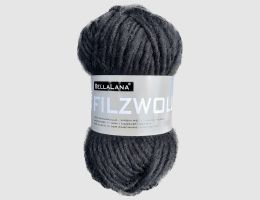 Strickgarn Filz schwarz