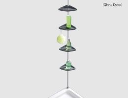 WENKO Teleskop-Duschecke Easy silber