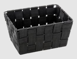 WENKO Aufbewahrungskorb Adria mini schwarz