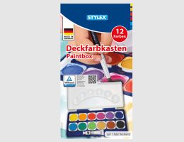 Farbkasten 12er mit Deckweiß