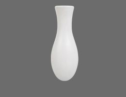 Vase aus Keramik weiß