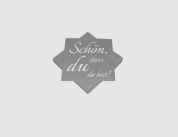 Servietten Schriftzug grau